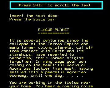 Plague Planet (1988)(Alpine)[h TSTH] screen shot game playing